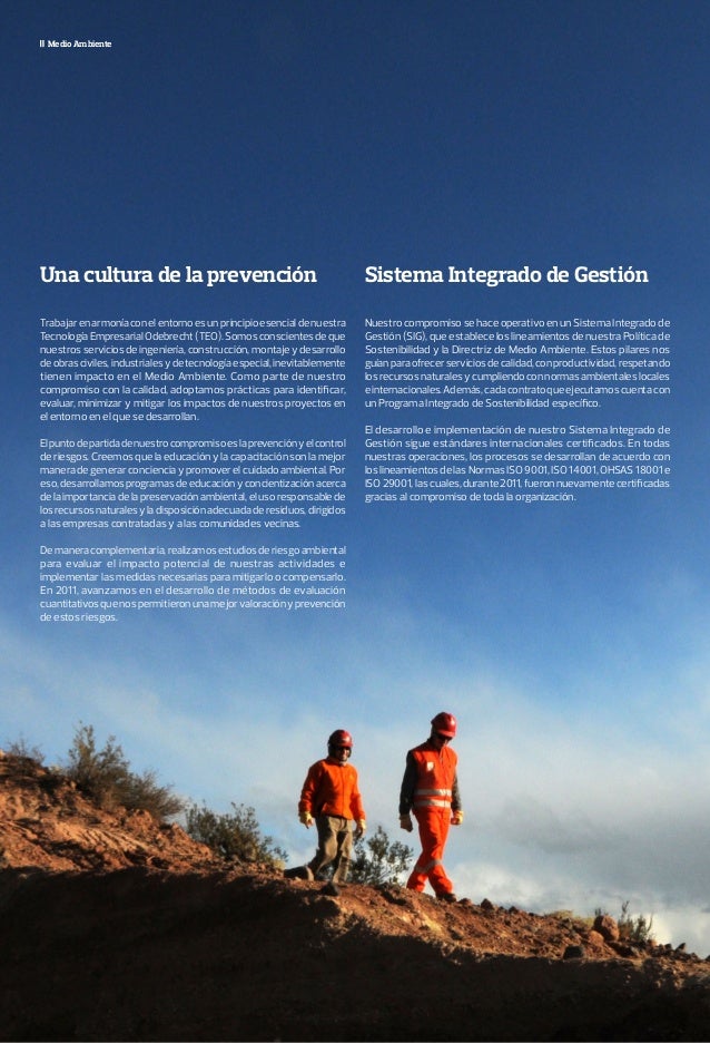 Reporte De Sostenibilidad 2011 Odebrecht Argentina