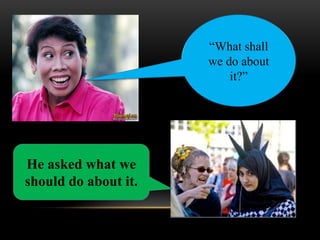 “What shall
                      we do about
                          it?”




He asked what we
should do about it.
 