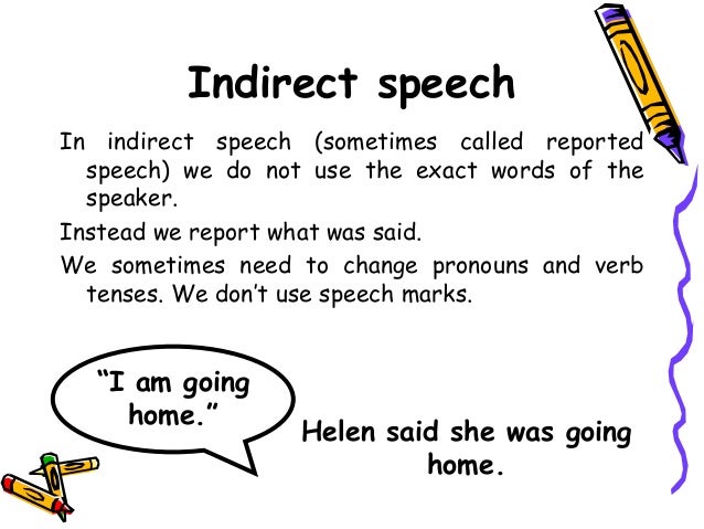Image result for What is a Reported Speech