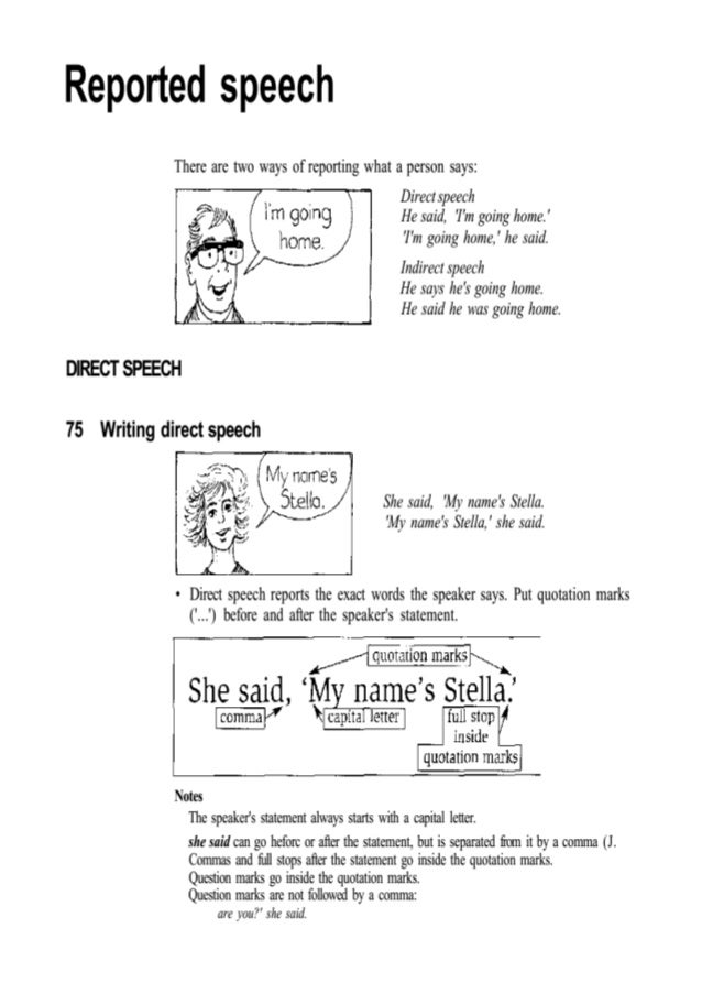 Reported speech t.p.n°4