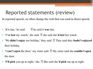 Comprehensive Guide to Reported Speech and Reporting Verbs in English ...