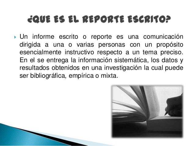 Resultado de imagen para que son los reportes