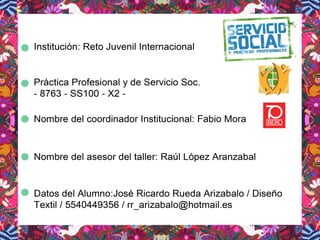 Servicio Social Guatemala Ricardo Rueda
