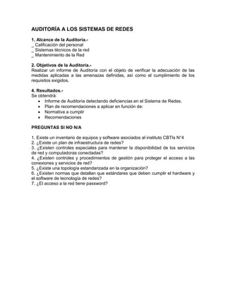 Reporte final de auditoria