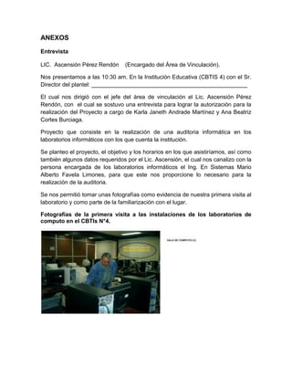 Reporte final de auditoria