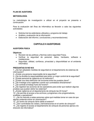 Reporte final de auditoria
