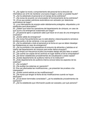 Reporte final de auditoria