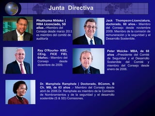 ExploraciónEn 2008, Anglo American (con exclusión de DeBeers) gastó 212 millones dólares en la exploración de 21 países para los recursos como cobre, níquel, fosfatos niobio y zinc los dos tipos principales de exploración de la empresa se tiene a  Greenfield y Brownfield, con casi el 70% dedicado a proyectos de nueva planta.Empresas subsidiarias incluyen:Anglo Base Metals, Metales ferrosos anglo e Industrias, Anglo Coal y Anglo Minerales Industriales ( asfalto ).En parte subsidiarias incluyen :Copebrás(Brasil), Anglo Platinum Ltd. (Sudáfrica) (79,6%) y 63,4% de KumbaIron Ore .El papel y los envases de negocios Mondi grupo se separó en 2007.También posee el 45% de la compañía minera de diamantes De Beers.