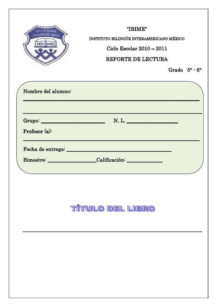 reporte lectura grados 5to y 6to