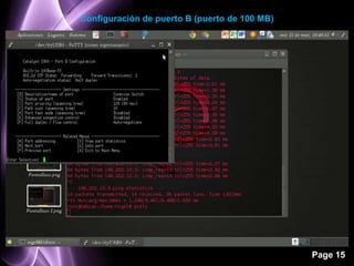 Configuración de puerto B (puerto de 100 MB)




                                               Page 15
 