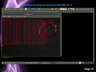 Prueba de ping a la direccion148.202.10.11




                                             Page 16
 