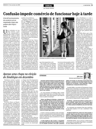 SÁBADO, 31 de outubro de 2009
                                                                                   GERAL                                                                                          O REPÓRTER        9
                                                                               por Sandro Silvello




Confusão impede comércio de funcionar hoje à tarde
A lei de funcionamento             jurídico da prefeitura.                                                                                                       com o Sindilojas e o com o
                                     Durante a tarde, o Sindilo-                                                                                                 prefeito para esclarecer a
do comércio vai ser                jas divulgou nota observan-                                                                                                   questão. “Fomos informados
respeitada e lojas não             do que “ NÃO poderá abrir                                                                                                     de que alguns empresários
                                   neste sábado, dia 31/10, de-                                                                                                  procuraram assessor jurídi-
podem abrir hoje à                 vido a uma falha de comuni-                                                                                                   co do município para saber
tarde                              cação e interpretação entre                                                                                                   da possibilidade em abrir
                                   Poder Executivo e Sindilo-                                                                                                    neste sábado à tarde e estes
                                   jas, pedimos desculpas pelo                                                                                                   entenderam em um primeiro


U
       ma confusão se ins-         transtorno e agradecemos a                                                                                                    momento que poderia abrir
       talou ontem, a par-         compreenção”. O presidente                                                                                                    ”, disse.
       tir de comunicados e        do Sindilojas, no sentido de                                                                                                    Ela ainda disse, que o Sin-
desmentidos sobre a possi-         que não faltou comunicação,                                                                                                   dicato, por sua Presidenta
bilidade do comércio abrir         mas sim uma mudança de                                                                                                        debateu com Sindilojas e o
suas portas. O Sindicato do        postura por parte do jurídico                                                                                                 município (prefeito) colocan-
Comércio Varejista de Ijuí         da prefeitura.                                                                                                                do sua posição. “A lei é muito
informou pela manhã que o            O prefeito de Ijuí, Fiora-                                                                                                  clara, permite a abertura tão
comércio poderia funcionar         vante Ballin disse que “sim-                                                                                                  somente nos ‘dois primeiros’
hoje à tarde, a par tir de         plesmente determinou que                                                                                                      sábados de cada mês. Logo,
orientação que foi repassada       a lei fosse cumprida”. Ballin                                                                                                 a decisão tomada fora equi-
pelo assessor jurídico da pre-     acrescentou que “nós vamos                                                                                                    vocada, devem urgentemente
feitura, Gilvon Ferreira, que      seguir a determinação da lei                                                                                                  ser revogada”, explica.
inclusive participou das úl-       que diz que o comércio pode                                                                                                     De acordo com Rosane, o
timas do Fatorama, na Rádio        abrir suas portas, no primei-                                                                                                 prefeito, Fioravante Ballin,
Repórter. Posteriormente,          ro e segundo sábado de cada                                                                                                   informou ao Sindicato dos
durante o noticioso Repórter       mês na parte da tarde” Desta                                                                                                  Comerciários que será cum-
Informa, o prefeito de Ijuí,       forma, segundo afirmou na                                                                                                     prida a Lei Municipal. Disse
Fioravante Ballin participou       Repórter o prefeito, neste sá-                                                                                                também que o Fiscal de
da programação, para anun-         bado, 31, o comércio não de-                                                                                                  Posturas irá fiscalizar. “Em
ciar que deveria se respeitar      verá abrir suas portas, sendo     Consumidores não poderão ir às compras na tarde deste sábado em Ijuí                        respeito a legalidade, o co-
a lei, ou seja,o comércio          que a fiscalização estará                                                                                                     mércio lojista de Ijuí não
não vai abrir as portas hoje.      atuando como de costume.                                                                                                      poderá abrir suas portas nes-
Procurado pelo Repórter,           O vice-prefeito, Ubirajara Tei-   que descumprirem a lei.                        terceiros interessados sobre                 te sábado, 31 de outubro”,
o presidente do Sindilojas,        xeira, igualmente reafirmou a       De acordo com a Presiden-                    a versão do Sindilojas, em                   comenta. Ela ainda disse,
Marco Ferreira admitiu que         posição do prefeito dizendo       te do Sindicato dos Empre-                     relação à abertura do comér-                 “que a abertura do comércio
não houve falha na comuni-         que o município não irá se        gados no Comércio de Ijuí,                     cio neste sábado à tarde. Em                 depende da lei que é muito
cação, e sim uma mudança           responsabilizar se houverem       Rosane Simon, o Sindicato                      entrevista a Repórter, ime-                  clara, o resto é especulação
de informação por parte do         multas aos estabelecimentos       tomou conhecimento por                         diatamente foi feito contato                 ou irresponsabilidade”.



Apenas uma chapa na eleição                                          FATORAMA
do Sindilojas em dezembro                                                                                                                                          Hélio Lopes
                                                                                                                                                  fatorama.reporter@gmail.com
  Terminou ontem o prazo           a chapa tem 28 integrantes
                                                                       Deputado estadual Jerônimo Goergen (PP) está em                      público de Osvaldo cruz, São Paulo, doutor Isaías Claro,
para a inscrição de chapas         e que do total, 18 são novos
                                                                     plena campanha para a Câmara Federal, buscando o                       fundador e presidente da Sociedade Espírita Joana de
que vão concorrer na eleição       nomes. “Também necessário         espaço vago na região desde a ida de João Augusto                      Angelis. Ele vai abordar o tema Depressão, Causas ,
da nova diretoria do Sindilo-      destacar que contamos com         Nardes para o Tribunal de Contas da União. “Uma                        conseqüências e tratamento.Entrada Franca.
jas, cuja eleição irá ocorrer no   a participação de represent-      região tão importante como esta não pode ficar sem
dia 17 de dezembro. Somente        antes de vários dos 25 municí-    um representante progressista em Brasília”, avaliou                      O prefeito Ballin e o secretário do Planejamento, Suimar
uma chapa, liderada pelo em-       pios da região de abrangência     Goergen, calculando mais de 100 mil votos para                         Bressan foram à Santa Rosa na quinta-feira a fim de obter
presário Alexandre Acosta, que     da entidade”, destacou.           buscar essa condição.                                                  detalhes da negociação feita com a Corsan no processo de
foi presidente da Tec-E-Inova        Acosta disse que um dos                                                                                renovação do contrato com a estatal. A ideia do prefeito é
desenvolvida no ano passado,       objetivos principais será ex-       Já o atual presidente do Sindilojas, Marco Aurélio                   chamar a comunidade ainda em novembro para discutir
vai disputar a eleição. Desta      atamente fazer com que o          Ferreira, deixou bem claro, ao se referir sobre a cam-                 todos os pontos da renovação de contrato que o município
forma, se confirma a previsão      Sindilojas atue ainda mais        panha política: “Meu maior interesse é para daqui há                   pretende fazer com a Corsan. Como é de conhecimento de
inicial de que o atual presi-      intensamente nos municípios       3 anos, no pleito do município”.                                       todos, a população tem se queixado muito, ultimamente
dente, Marco Aurélio Ferreira      da sua região de abrangência.                                                                            dos serviços de abastecimento e esgoto sanitário.
não concorreria a um segundo       “Precisamos regionalizar e           Ontem, nas últimas do Fatorama, o assessor jurí-
mandato.                           consolidar o trabalho que         dico da prefeitura, Gilvon Ferreira anunciou que o                       No futebol , colorados não podem se queixar pois “o
  Ferreira disse ao Repór-         está sendo feito pela atual di-   comércio de Ijuí estava liberado para este sábado à                    cavalo encilhado” passou duas vezes. O negócio agora
ter que sempre acreditou na        retoria e pelo atual presidente   tarde, lembrando que outubro foi um mês atípico                        para o Inter é a luta pela vaga na Libertadores da Améri-
renovação e que não deixaria       Marco Ferreira”, acredita o       , com 5 sábados. Mas, a autorização durou pouco                        ca. O título maximo do Brasileirão não sai de São Paulo.
de cumprir a sua promessa          empresário. Para Alexandre        mais de uma hora, já que o prefeito Fioravante Ballin
de não disputar a reeleição.       Acosta, o fato de estar há três   falou ao vivo no Repórter Informa, dizendo que o                         Já os gremistas que preparam festa para sexta-feira,
O dirigente varejista disse        anos trabalhando com a atual      acordo com os comerciários seria respeitado, ou seja,                  em Ijuí ainda respiram o G-4, mas a caminhada é mais
que sempre acreditou que           diretoria na entidade e também    comércio fechado hoje à tarde.                                         espinhosa.
o trabalho possa avançar, é        ter presidido a Tec-E-Inova são
necessário que exista uma          experiências importantes para       E todos os setores da prefeitura estão de feriadão.                    Presidente Sadi Pereira, do São Luiz, inicia amanhã. A
rotatividade no comando das        que ele conduza o Sindilojas a    Com isso, os parquímetros do estacionamento rotativo                   a grande viagem da sua vida. Graças ao grande desem-
                                                                     estarão desativados até o final da segunda-feira. Os                   penho na recuperação financeira do nosso time, vai co-
instituições. Ele enfatizou        partir de dezembro.
                                                                     postos de saúde dos bairros atenderão até o final da                   nhecer as potencialidades do Milan da Itália, Barcelona e
que o novo presidente, a ser         Alexandre Acosta observa
                                                                     tarde de quinta-feira.                                                 Real Madrid da Espanha. Vai firme Sadi, pois tu mereces!
eleito em dezembro, deverá         que as cidades que fazem parte
trabalhar forte para consolidar    da base do Sindicato precisam
                                                                       A União Espírita de Ijuí convida a comunidade                          FATORAMA SAÚDE – hoje, às 10 horas, na Mais Popular
a regionalização da entidade.      ser atendidas da mesma forma      para importante palestra deste domingo, às 20 horas,                   a participação de patologista Sérgio Dutra e a presidenta
  Já o candidato a presidente      como ocorre no município          no CTG Piazitto Carreteiro. Vem a Ijuí o promotor                      da Amen, Marília Thomé da Cruz.
Alexandre Acosta revelou que       sede.
 