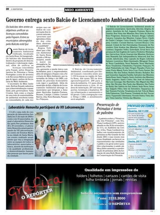 20   O REPÓRTER
                                                                             MEIO AMBIENTE                                                              QUARTA-FEIRA, 18 de novembro de 2009




Governo entrega sexto Balcão de Licenciamento Ambiental Unificado
Os balcões têm entre os           nicípio nos cui-                                                                                          O Balcão de Licenciamento Ambiental atende os
                                  dados de con-                                                                                           seguintes municípios: Ajuricaba; Alecrim; Alegria; Al-
objetivos unificar as                                                                                                                     pestre; Ametista do Sul; Augusto Pestana; Barra do
                                  servação dos re-
licenças concedidas               cursos naturais,                                                                                        Guarita; Boa Vista das Missões; Boa Vista do Burica;
                                  “processo que                                                                                           Bom Progresso; Bossoroca; Bozano; Braga; Caibaté;
pela Fepam. Entre os                                                                                                                      Caiçara; Campina das Missões; Campo Novo; Cândi-
                                  aproxima o Esta-
municípios abrangidos             do dos cida-                                                                                            do Godoi; Catuípe; Cerro Grande; Cerro Largo; Chia-
                                  dãos, oferecen-                                                                                         peta; Condor; Coronel Barros; Coronel Bicaco; Cris-
pelo Balcão está Ijuí                                                                                                                     siumal; Cristal do Sul; Derrubadas; Dezesseis de No-
                                  do qualidade”.
                                                                                                                                          vembro; Dois Irmãos das Missões; Doutor Mauricio


O
                                    Regina Telli
         sexto Balcão de Licen-                                                                                                           Cardoso; Engenho Velho; Entre-Ijuis; Erval Seco; Es-
                                  disse que o Bal-
        ciamento Ambiental                                                                                                                perança do Sul; Eugênio de Castro; Frederico Westpha-
                                  cão Ambiental
        Unificado, localizado                                                                                                             len; Garruchos; Giruá; Guarani das Missões; Horizon-
                                  de Santa Rosa
em Santa Rosa, foi inaugurado.                                                                                                            tina; Humaitá; Ijuí; Independência; Inhacorá; Iraí; Ita-
                                  atende a 108 mu-
Os balcões são desenhados                                                                                                                 curubi; Jaboticaba; Jóia; Lajeado do Bugre; Liberato
                                  nicípios, sendo
dentro da proposta de descen-                                                                                                             Salzano; Loureiros; Mato Queimado; Miraguaí; Nono-
                                  o maior em
tralização e valorização regio-                                                                                                           ai; Nova Candelária; Nova Ramada; Novo Machado;
                                  abrangência. Se- Balcão de Licenciamento Ambiental já concedeu 1.134 licenças na região de Santa Rosa
nal, além de unificar as                                                                                                                  Novo Tiradentes; Palmitinho; Panambi; Pejuçara; Pi-
                                  gundo ela, o Bal-
        licenças concedidas                                                                                                               nhal; Pinheirinho do Vale; Pirapó; Planalto; Porto Lu-
pela Fepam, pelos Departa-        cão apresenta a janela única com                 O Balcão de Licenciamento
                                                                                                                                          cena; Porto Mauá; Porto Vera Cruz; Porto Xavier; Re-
mentos de Florestas e Áreas       facilidades para o empreendedor,              Ambiental, coordenado por Ele-
                                                                                                                                          dentora; Rio dos Índios; Rodeio Bonito; Rolador; Ro-
Protegidas (corte de árvores)     além de integrar a Fepam com a Se-            nir Linauer, concedeu neste ano
                                                                                                                                          que Gonzeles; Sagrada Família; Salvador das Missões;
e de Recursos Hìdricos (outor-    cretaria do Meio Ambiente, por in-            1.134 licenças na região de San-
                                                                                                                                          Santa Rosa; Santo Ângelo; Santo Antônio das Missões;
gas de água), ambos da Secre-     termédio do Defap e do DRH, cui-              ta Rosa, das quais 395 na área
                                                                                                                                          Santo Augusto; Santo Cristo; São José do Inhacorá;
taria do Meio Ambiente.           dando do processo licenciatório               agrossilvipastoril, 208 para a
                                                                                                                                          São Luiz Gonzaga; São Martinho; São Miguel das Mis-
  O secretário do Meio Ambi-      com rigor e qualidade. Além do                área da indústria, 111 para obras
                                                                                                                                          sões; São Nicolau; São Paulo das Missões; São Pedro
ente, Berfran Rosado salientou    município de Ijuí, o Balcão de Licen-         de infraestrutura e civis, 41 na
                                                                                                                                          do Butiá; São Valério do Sul; Seberi; Sede Nova; Sena-
que a descentralização coman-     ciamento Ambiental abrange os                 área de mineração, 287 em trans-
                                                                                                                                          dor Salgado Filho; Sete de Setembro; Taquaruçu do
dada pela governadora Yeda        municípios que integram a Amu-                portes, terminais e depósitos; 49
                                                                                                                                          Sul; Tenente Portela; Tiradentes do Sul; Três de Maio;
Crusius, bem como a criação       plam: Ajuricaba, Augusto Pestana,             em urbanização e saneamento e
                                                                                                                                          Três Palmeiras; Três Passos; Trindade do Sul; Tucun-
de uma rede de sustentabilida-    Bozano, Catuípe, Condor, Coronel              63 gerais. Com a integração com
                                                                                                                                          duva; Tuparendi; Ubiretama; Vicente Dutra; Vista Ale-
de ambiental envolvem todas       Barros, Jóia, Nova Ramada, Panam-             o Defap e DRH, o atendimento
                                                                                                                                          gre; Vista Gaúcha; Vitória das Missões.
as comunidades de cada mu-        bi e Pejuçara.                                será ampliado.


                                                                                                                              Preservação de
  Laboratório Hemovita participará da VII Labconvenção                                                                        Primatas é tema
   O LAS e uma rede de coo-
 peração de laboratórios fun-                                                                                                 de palestra
 dada em 21 de maio de 2004 e
 conta com 34 associados, do                                                                                                    A palestra sobre a “Preserva-
 qual o Laboratório Hemovita                                                                                                  ção dos Primatas”, com Dra.
 faz parte.Nos próximos dias                                                                                                  Thais Cordinoti (UPF), será re-
 28 e 29 novembro, o Labora-                                                                                                  alizada no dia 20 de novembro,
 tório Hemovita estará partici-                                                                                               às 14 h, no Auditório da Ceri-
 pando da VII Labconvenção,                                                                                                   luz. A Dra. Thais Cordinoti tra-
 no centro de Eventos Maris-                                                                                                  balha com monitoramento de
 ta na cidade de Santa Maria,                                                                                                 primatas no Rio Grande do Sul
 um evento realizado anual-                                                                                                   desde 2001 e esse evento tem
 mente que visa a integração                                                                                                  como finalidade esclarecer os
 entre as equipes de todos os                                                                                                 representantes das entidades
 laboratórios associados e                                                                                                    e público em geral sobre ques-
 busca, através da motivação                                                                                                  tões relacionadas à saúde pú-
 e da qualidade profissional,                                                                                                 blica (febre amarela) e a preser-
 o desenvolvimento humano                                                                                                     vação de primatas além da for-
 das pessoas que fazem parte                                                                                                  mação de uma Rede Municipal
 da entidade.                                                                                                                 de Conservação de Primatas.




                                                                                                                                                                                             CMYK
 
