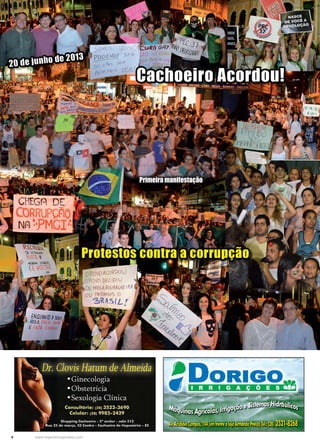 4 www.reportercapixaba.com
Primeira manifestação
 