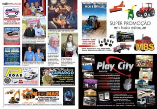 44 www.reportercapixaba.com 45www.reportercapixaba.com
Para oferecer facilidades e mais opções
para sua clientela, a Capotaria Cachoeiro
e a R Insulfilm funcionam agora na mes-
ma oficina no bairro Valão.
O casal Ronny e Kátia comemoraram o primei-
ro aniversário de Melina com uma linda festa.
João Barraco e sua esposa Lu Machado
curtindo o neto em recente evento social.
A Renato Escapamentos oferece servi-
ço de alta qualidade a um preço super
competitivo!
Na Apresentação
de Marchadores do
Haras da Genética,
tivemos o prazer
de reencontrar em
plena forma e mais
elegante do que
nunca nosso amigo
Julio Kroll.
Esta linda moça é
a Júlia! Durante as
ferias ela gosta de
ajudar seus pais na loja
Cachoeiro Materiais
Elétricos!
 