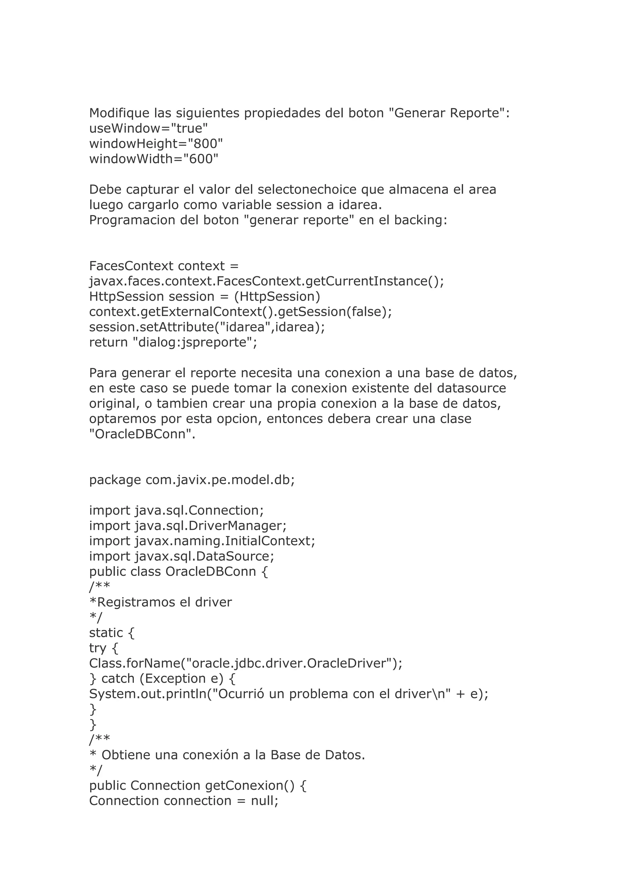 Reportes En J Developer   Parte 1 Y 2