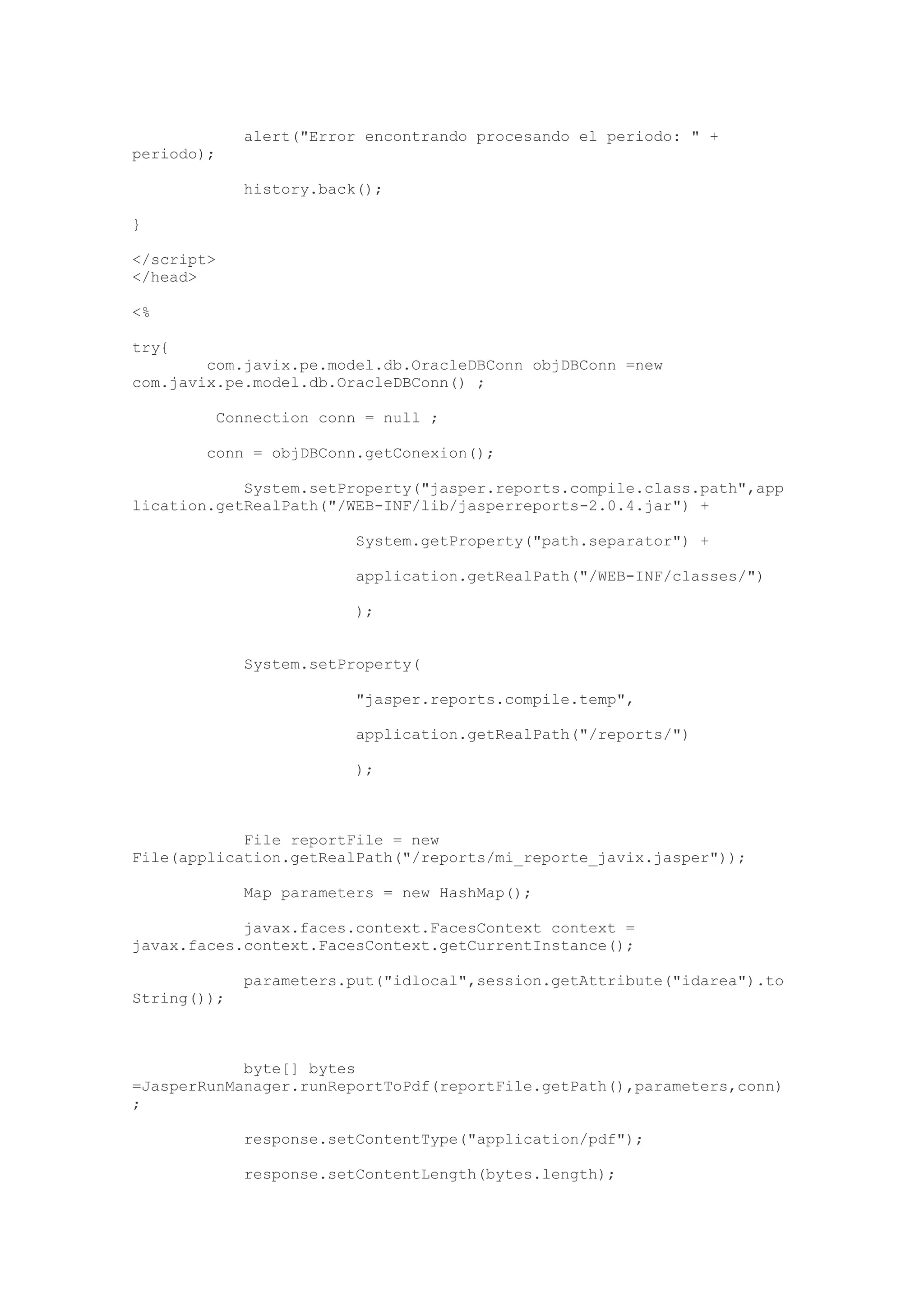 Reportes En J Developer   Parte 1 Y 2