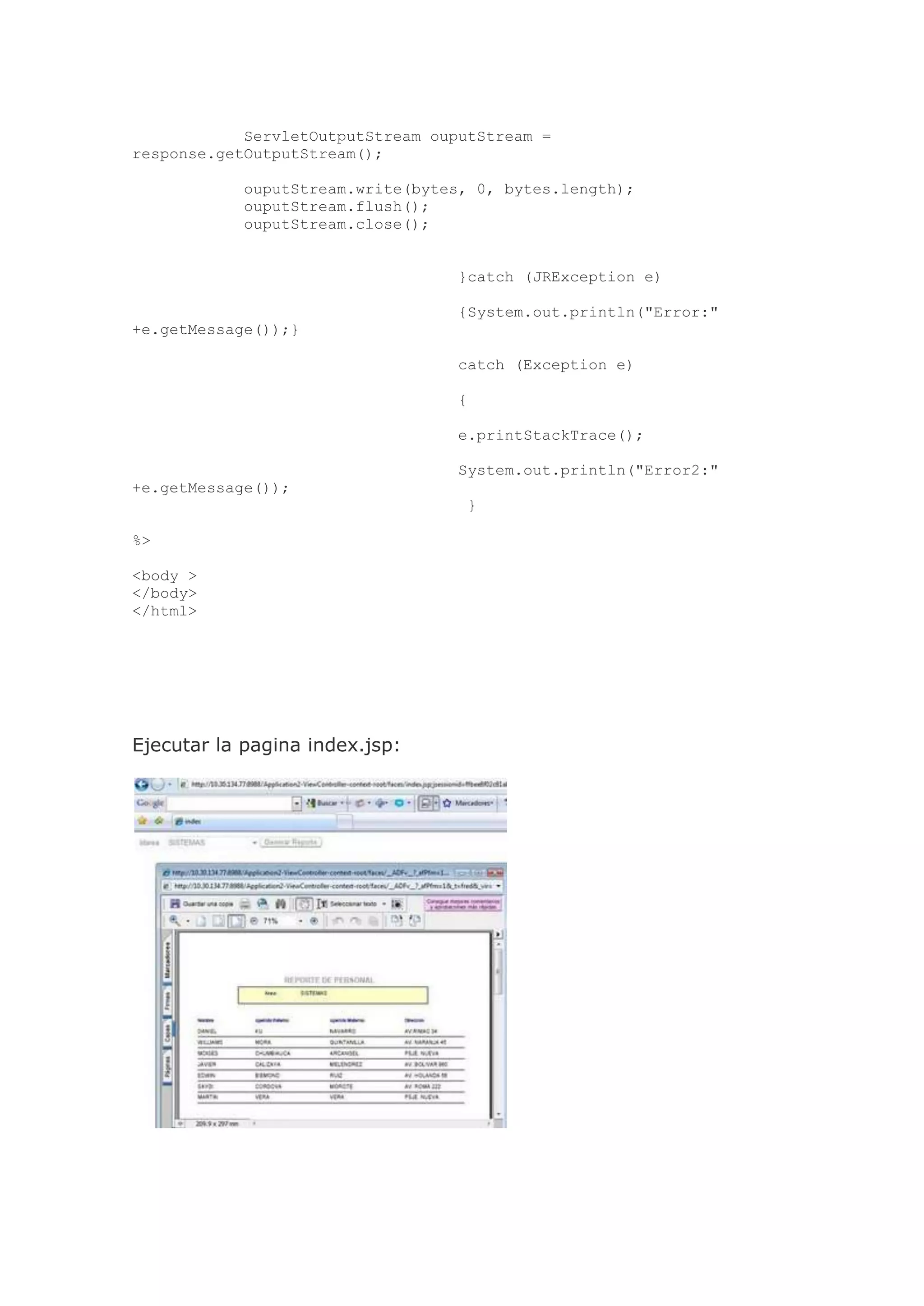 Reportes En J Developer   Parte 1 Y 2