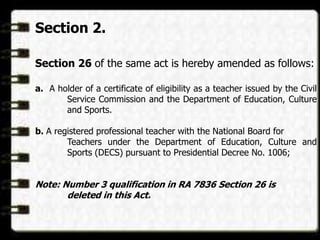 Section 26 Form.pdf Educ16 Report (The Professionalization of Teaching) | PPTX