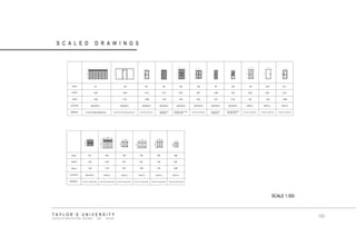 TAYLOR‟S UNIVERSITY SCHOOL OF ARCHITECTURE, BUILDING AND DESIGN SCALED DRAWINGS SCALE 1:300 
153  