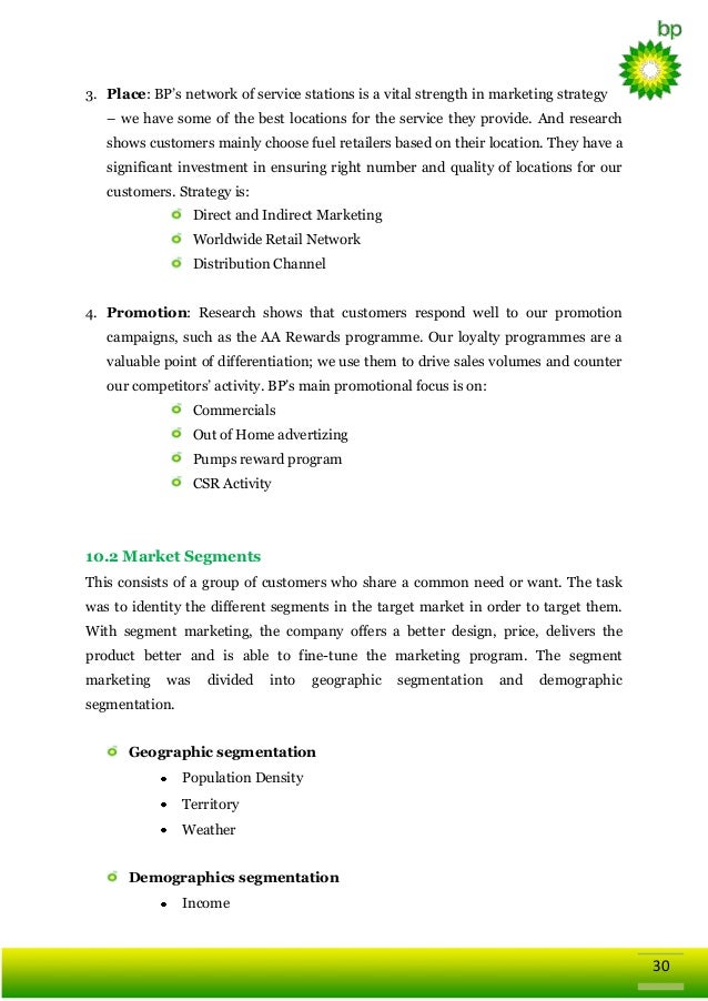 Global Business Strategy Of British Petroleum Bp
