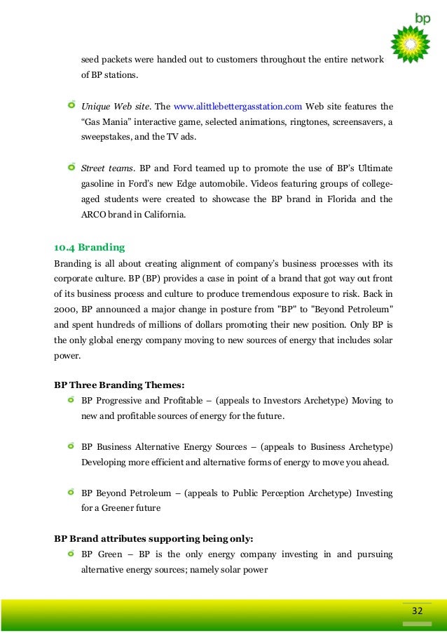 Global Business Strategy Of British Petroleum Bp