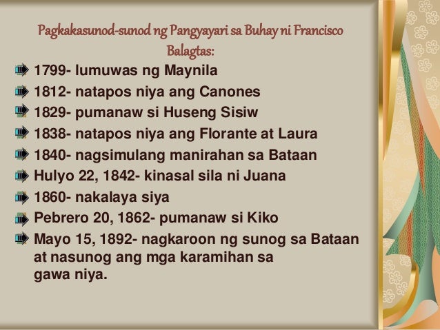 book report in florante at laura Florante at laura (full title: the history of florante and laura in the kingdom of albania: adapted from some 'historical pictures' or paintings that tell of what happened in early times in the greek empire, and were set to rhyme by one delighting in tagalog verse) by francisco balagtas is considered as one of the masterpieces of philippine literature. book report in florante at laura Florante at laura (full title: the history of florante and laura in the kingdom of albania: adapted from some 'historical pictures' or paintings that tell of what happened in early times in the greek empire, and were set to rhyme by one delighting in tagalog verse) by francisco balagtas is considered as one of the masterpieces of philippine literature.