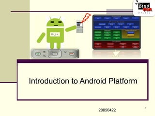 Introduction to Android Platform

20090422

1

 