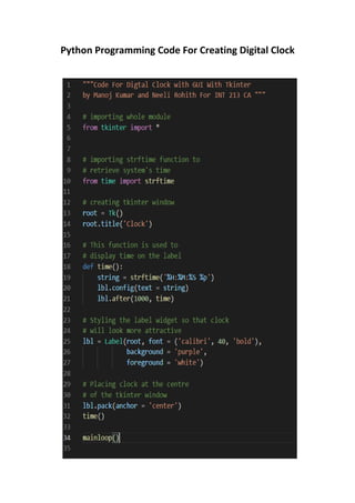 Report for DIGITAL CLOCK 12011042 Manoj.pdf