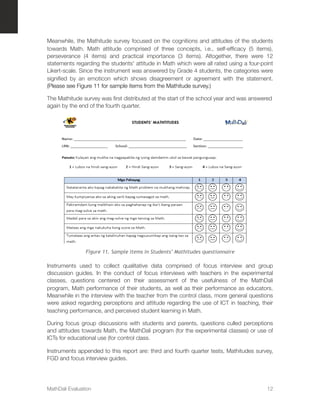 Mathitude Math Attitude MathDali Evaluation: A Report Prepared for the Knowledge Channel ...