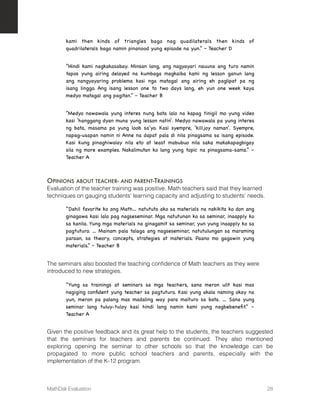 Mathdali Example MathDali Evaluation: A Report Prepared for the Knowledge Channel ...