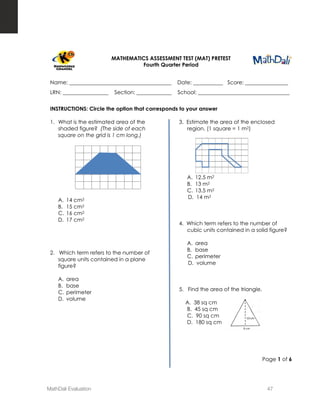 Mathdali Example MathDali Evaluation: A Report Prepared for the Knowledge Channel ...