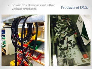 Products of DCS.
• Power Box Harness and other
various products.
 