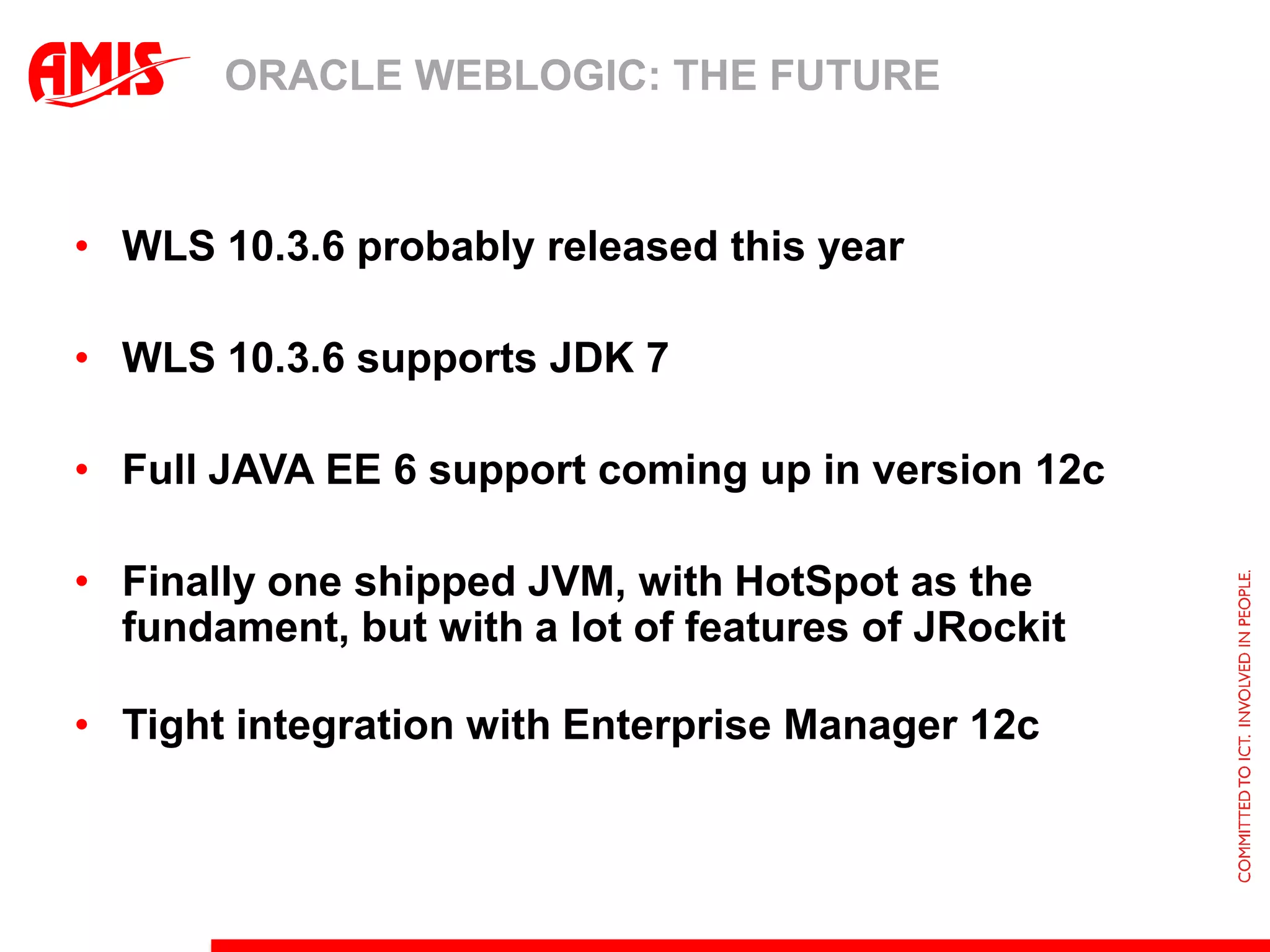 OOW 11Oracle Open World 2011 ReportWebLogic, ExaLogic en Traffic DirectorBy Michel Schildmeijer