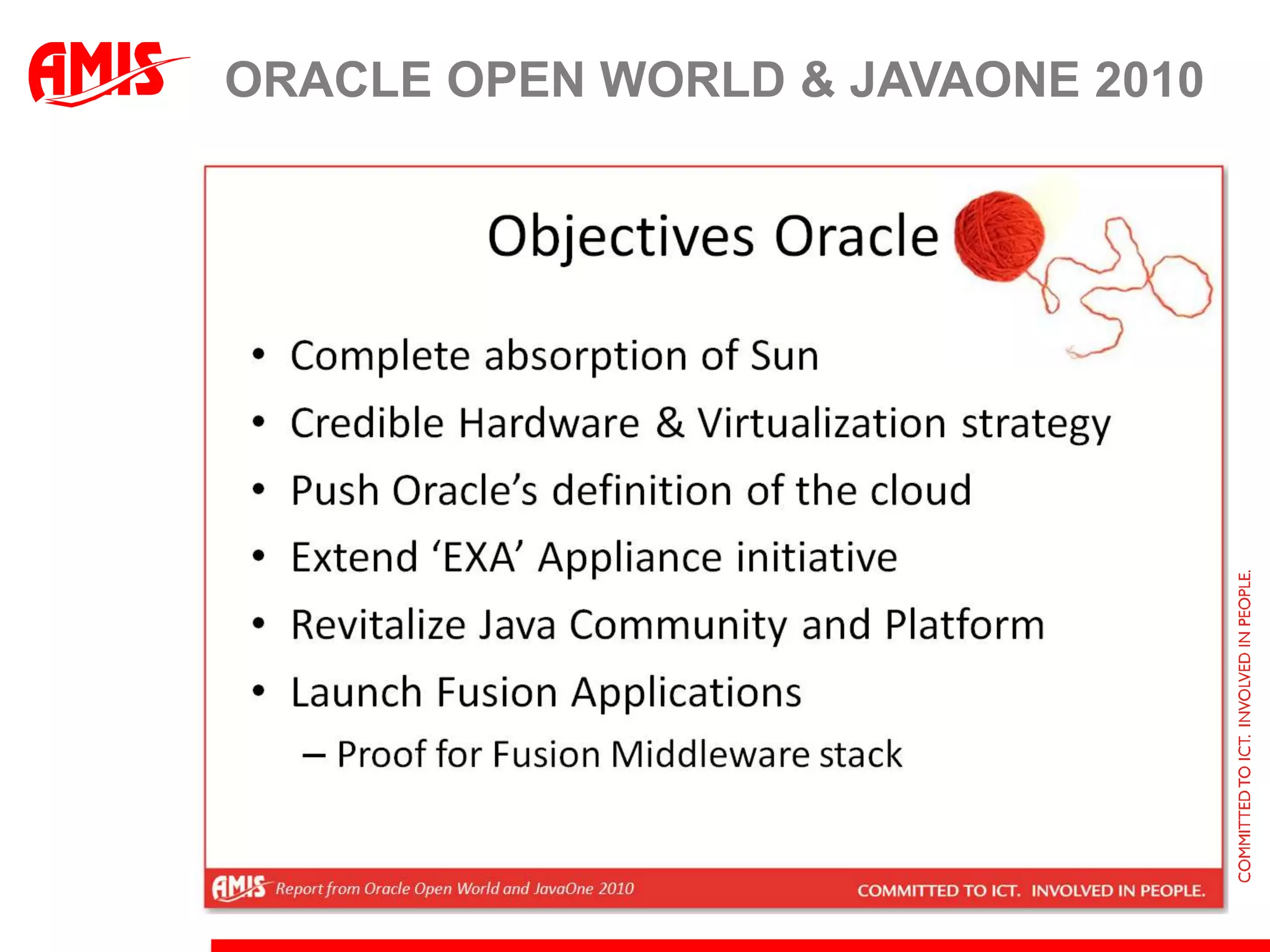 Oracle Open world & Javaone 2010