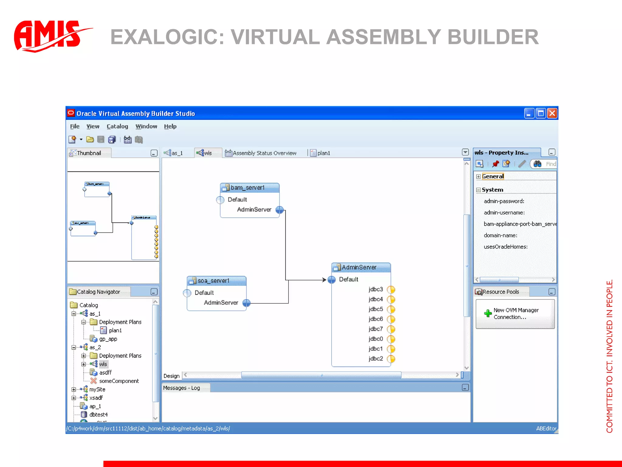 EXALOGIC: STATUS & ROADMAPSome hardware facts:High performance Intel Xeon 2-Socket processors 12 cores per server, 8/16/30 server configurations (per rack) Redundant power, fans, SSD, networking Servers performance 1333GHz memory speed, 96GB per server, X567x Xeon 