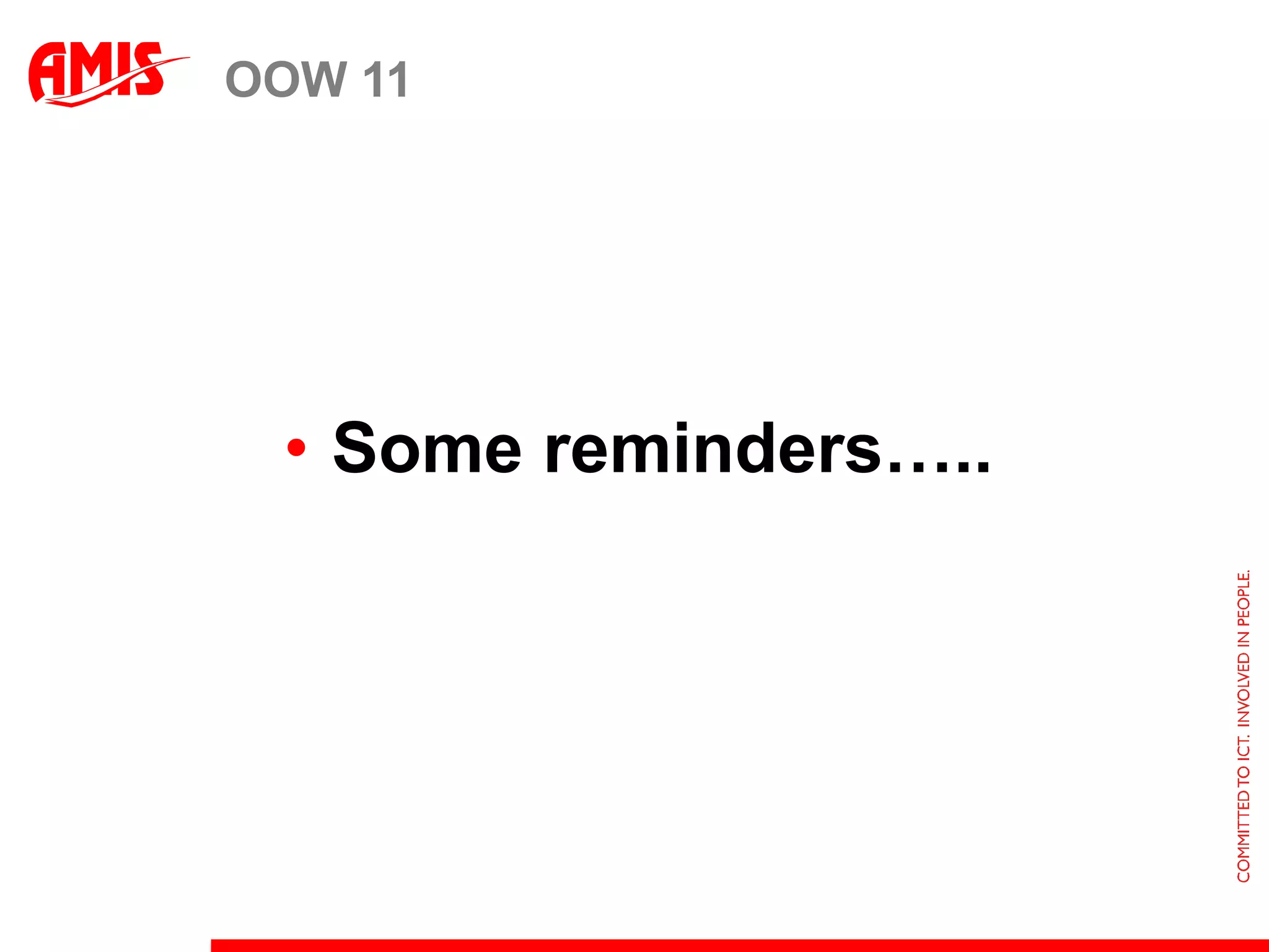 EXALOGIC: STATUS & ROADMAP