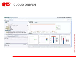 SPARC SuperClusterOracle® Database 11g R2SPARC T3-4 servers30,249,688 transactions / minute (new TPC-C WR)Oracle's Sun FlashFireInfiniBandOracle's ZFS Storage