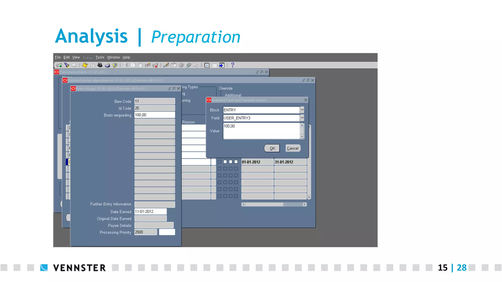 15	
  |	
  28	
  
Analysis | Preparation
 