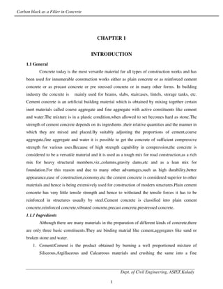 carbon black as an additive in concrete | PDF