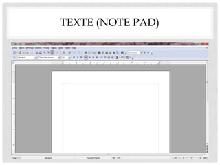 TEXTE (NOTE PAD)