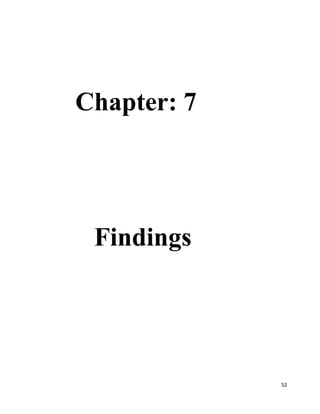 52
Chapter: 7
Findings
 
