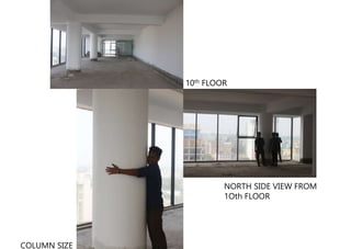 WATER PUMP
10th FLOOR
NORTH SIDE VIEW FROM
1Oth FLOOR
COLUMN SIZE
 