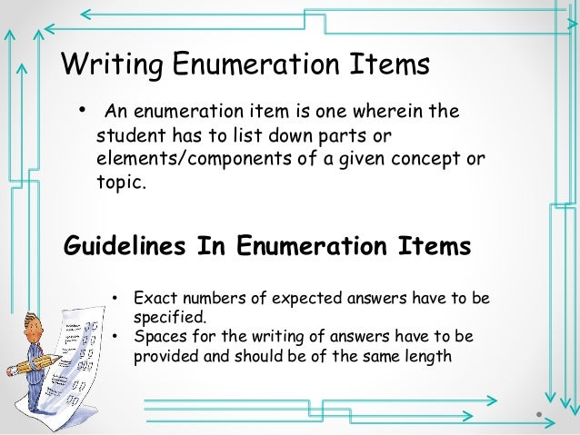 Enumeration essay