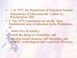 Historical Foundation of Philippine Curriculum | PPTX