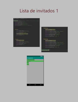 Lista de invitados 1
 