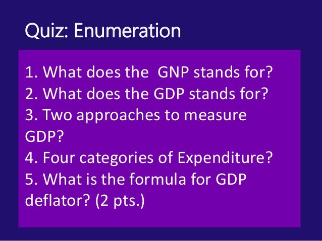 gdp stands for