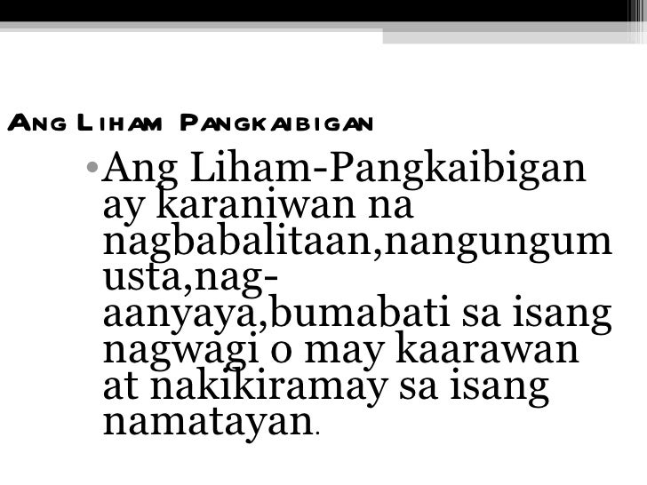 FILIPINO PPT (liham report)