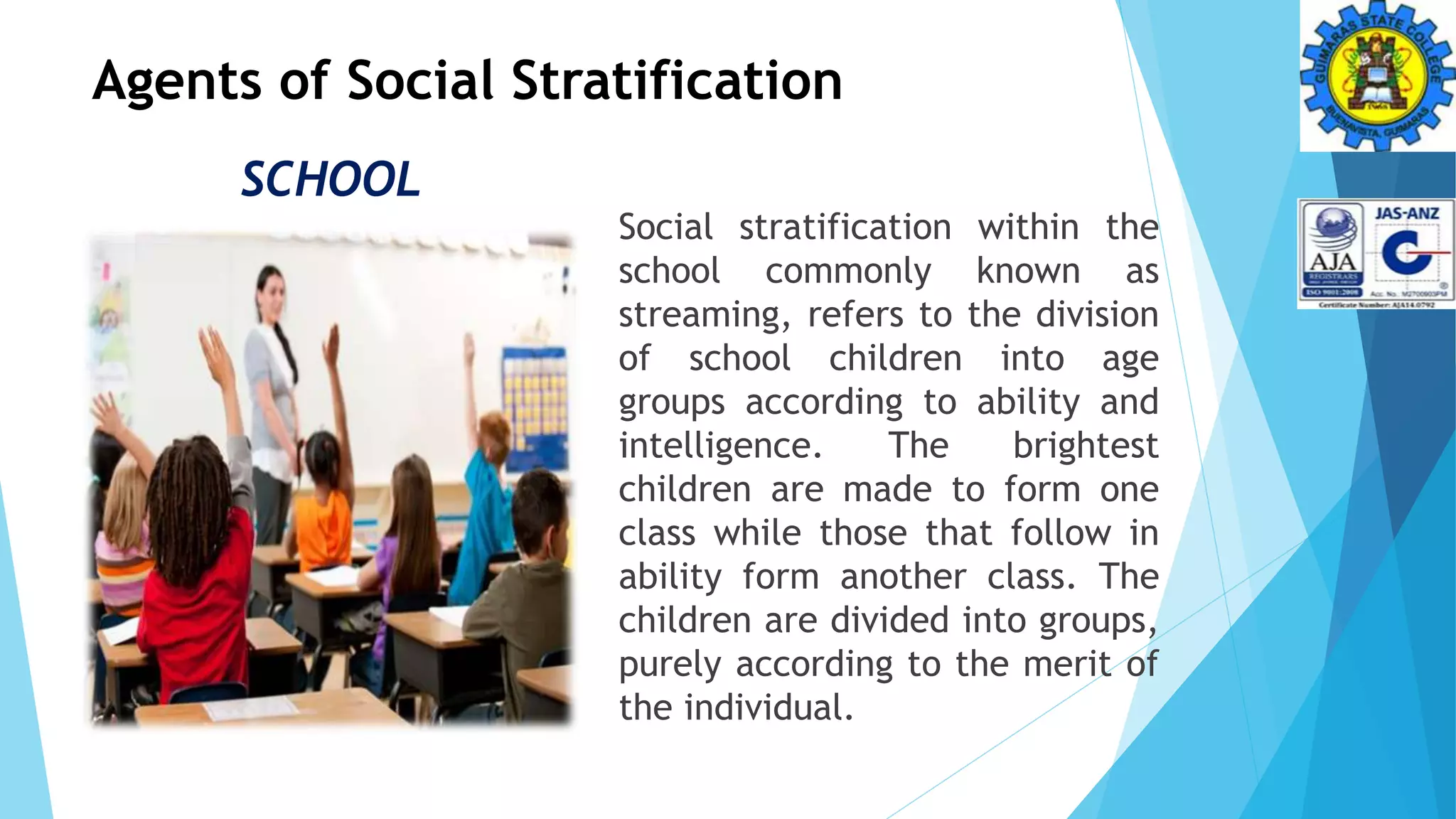 Education and Social Stratification | PPTX