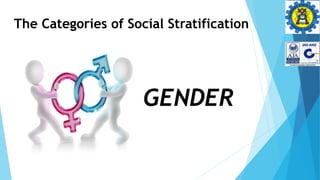 The Categories of Social Stratification
GENDER
 